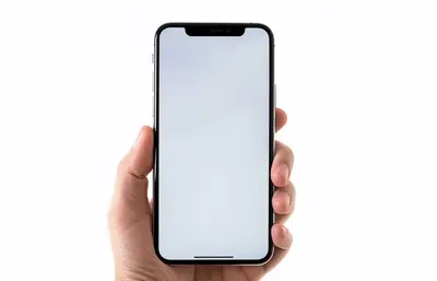 hand-held phone mockup template