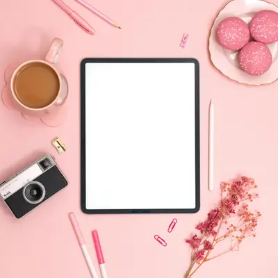 studio tablet mockup template