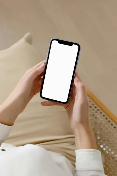 hand-held phone mockup template
