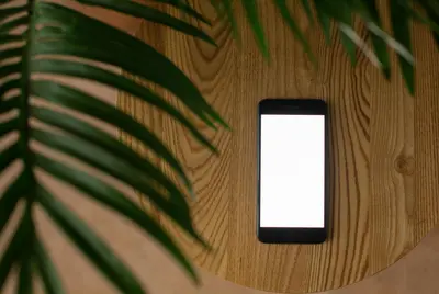 desk phone mockup template